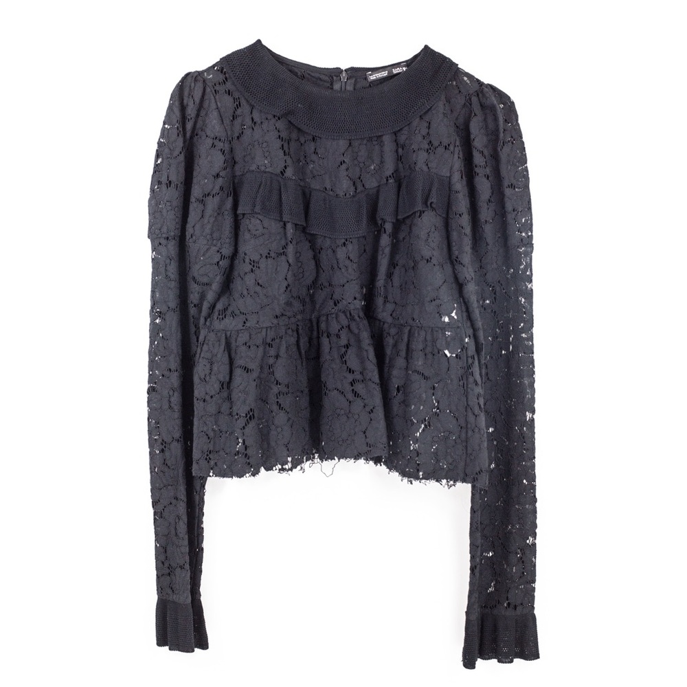 Zara lace blouse size M